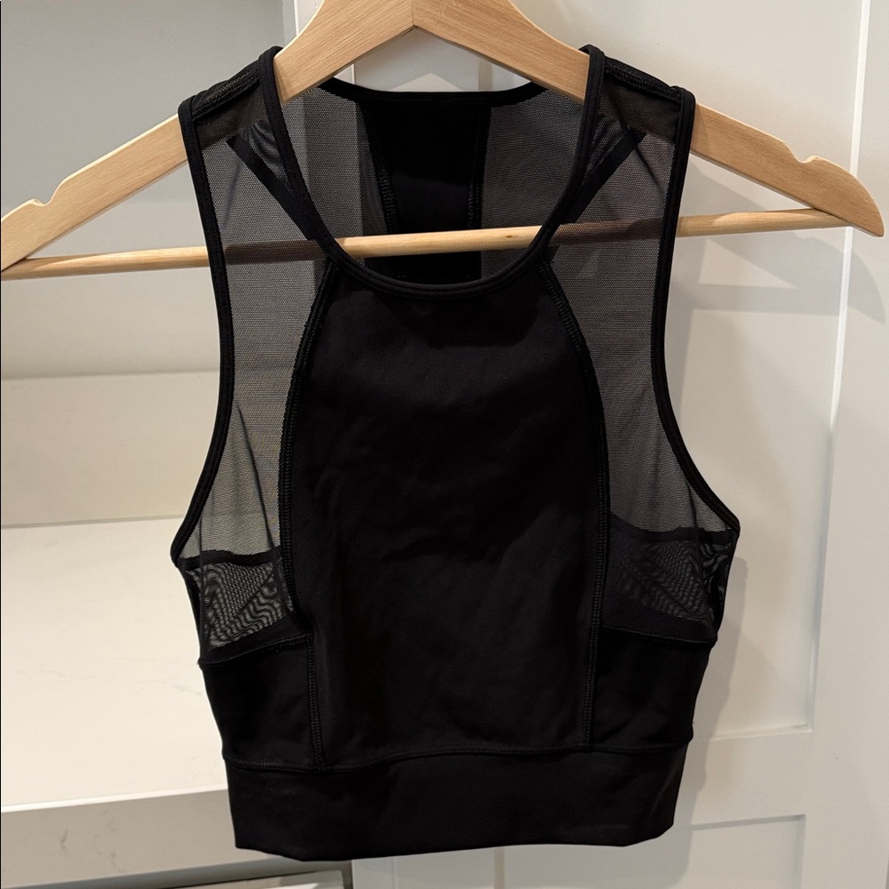 Lululemon -Black Mesh Women's Crop Top